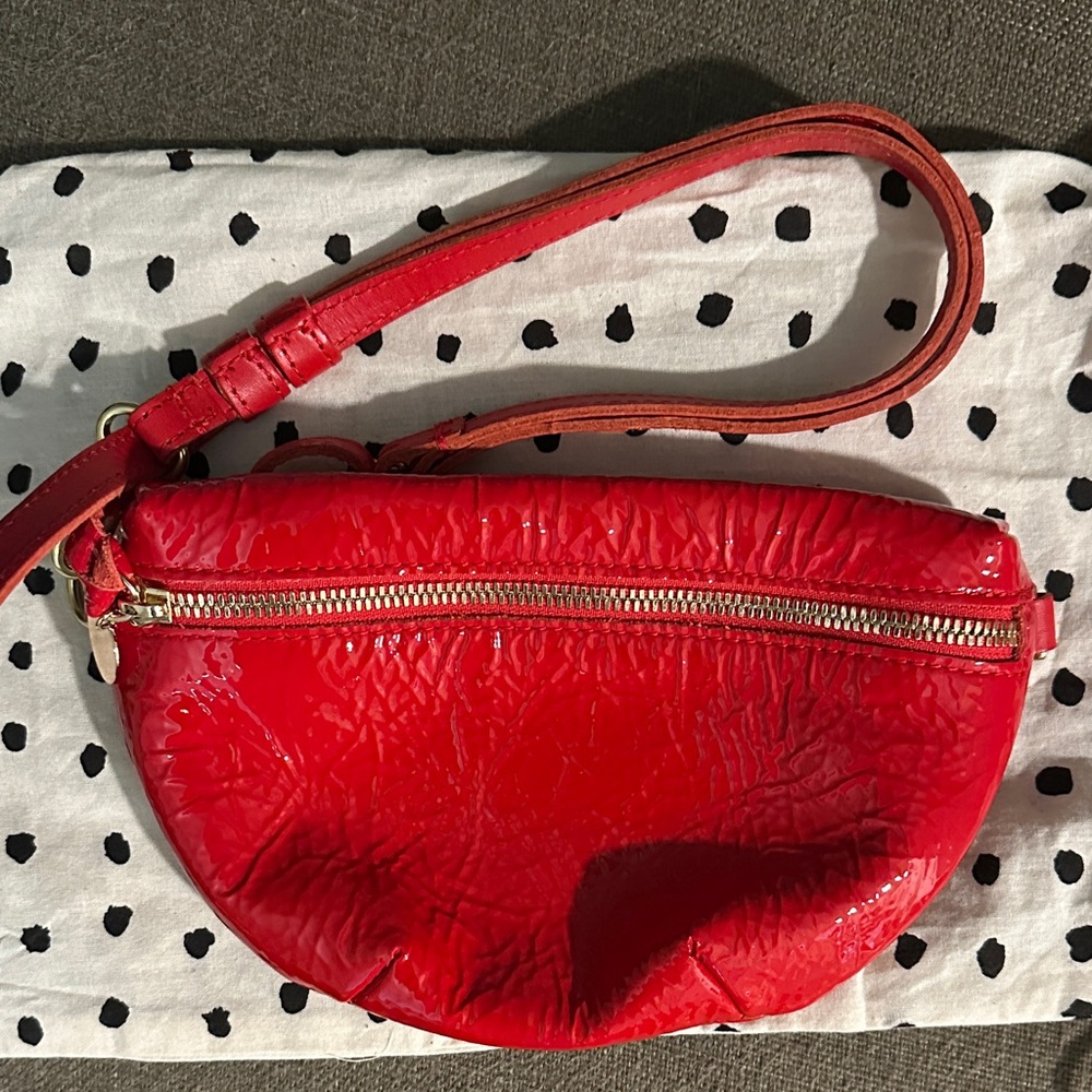 Clare V Red Leather Petite Fanny NEW